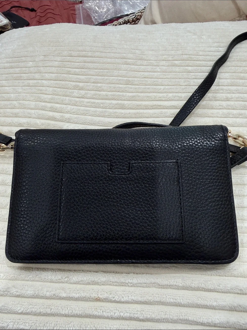 EUC Kate Spade Black Leather Crossbody Wallet Bag
